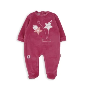 New Pijama terciopelo manga larga estrellas Pijamas