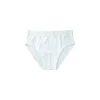 Hot Slip niño liso algodón blanco Ropa Interior