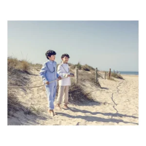 Online Traje de comunion almirante lino blanco con beige Bautizo, Ceremonia Y Comunión