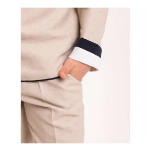 Sale Traje MUESTRARIO de comunion marinero lino beige Bautizo, Ceremonia Y Comunión