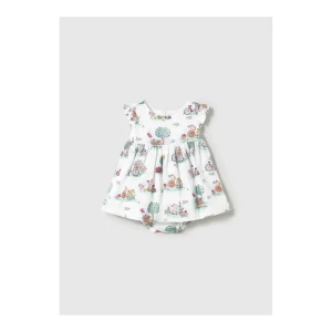 Fashion Vestido con ranita estampado conejos Jesusitos