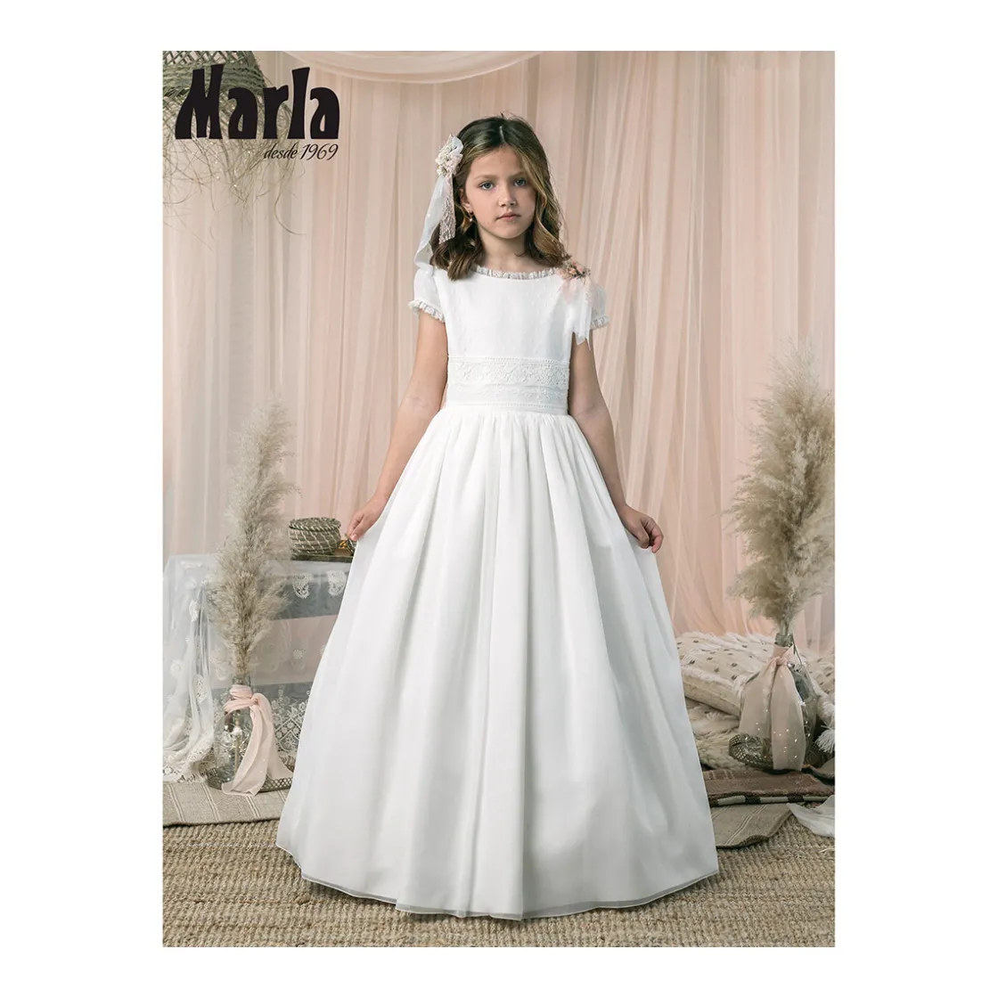 vestido_muestrario_comuni_0-1.webp Clearance Vestido MUESTRARIO comunion cuerpo topo Bautizo, Ceremonia Y Comunión