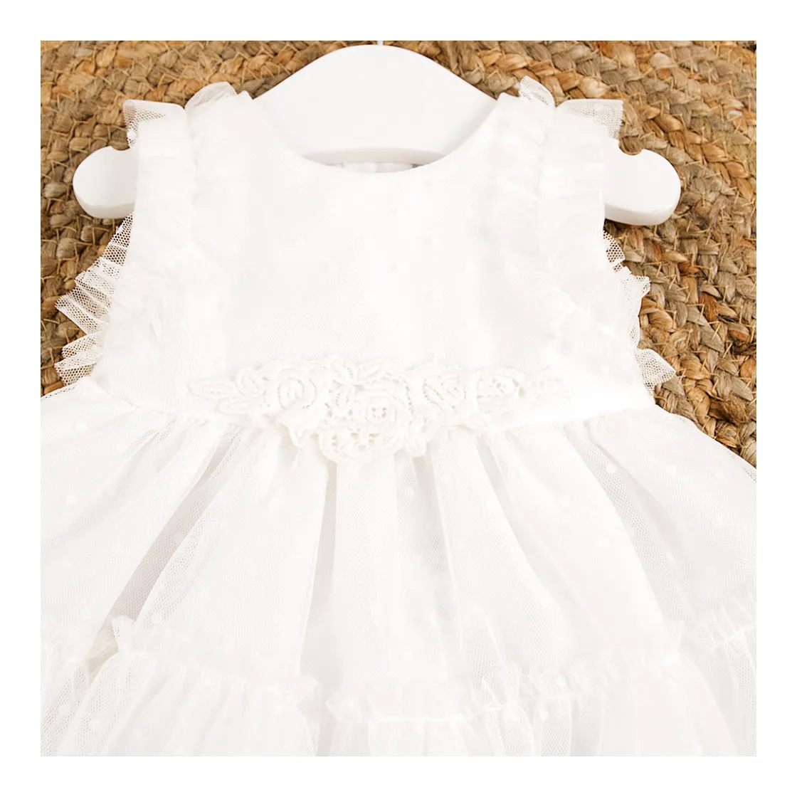 vestido_volante_bodoques__2.webp Clearance Vestido volante bodoques Bautizo, Ceremonia Y Comunión