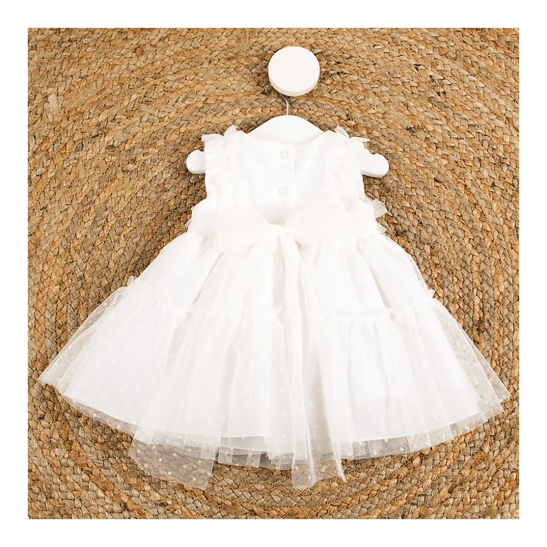 vestido_volante_bodoques__3.webp Clearance Vestido volante bodoques Bautizo, Ceremonia Y Comunión