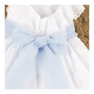 Sale Vestido volantes cinto flores Bautizo, Ceremonia Y Comunión